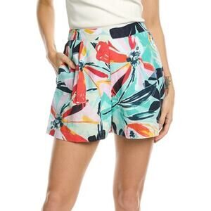 NWT Walter Baker Taylor Shorts MEDIUM Floral 100% Cotton High Waist Woven Summer